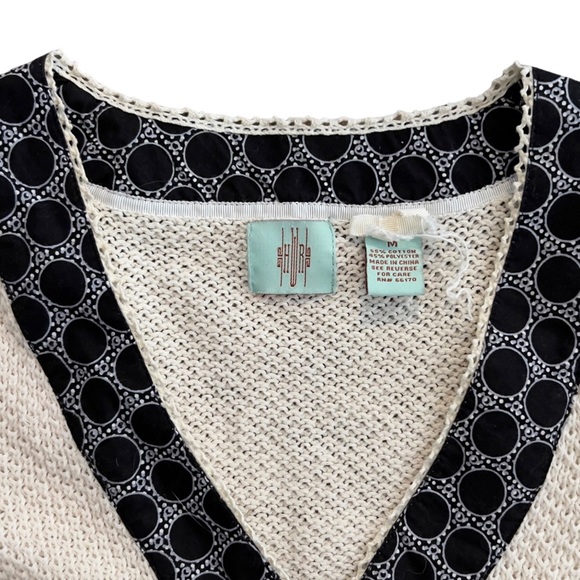Anthropologie HWR Monogram Knit Cardigan - Picture 6 of 9